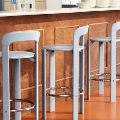 Taburete Rey 75 cm, azul pizarra