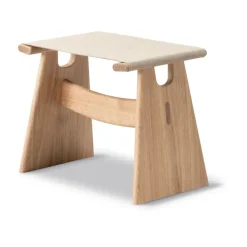 Taburete Seto, Canvas natural - roble aceitado