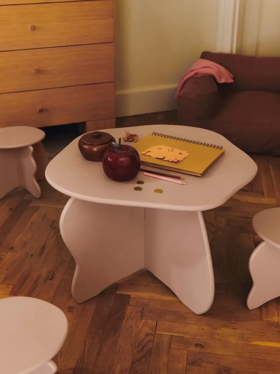 Taburete Slope, Rose