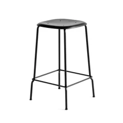 Taburete Soft Edge 85 Low, Black-estructura de acero negra