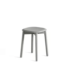 Taburete Soft Edge 72, Soft grey-soft grey estructura de roble/exoesqueleto de roble