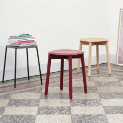 Taburete Soft Edge 72, Soft grey-soft grey estructura de roble/exoesqueleto de roble