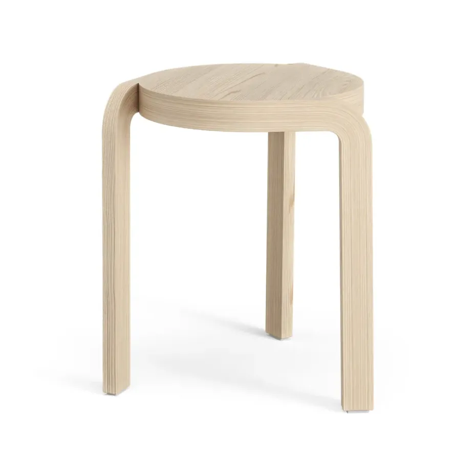 Taburete Spin H44 cm, Fresno lacado