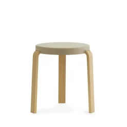 Taburete Tap, Sand, patas de roble