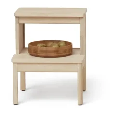 Taburete-escalera A line, Roble blanco