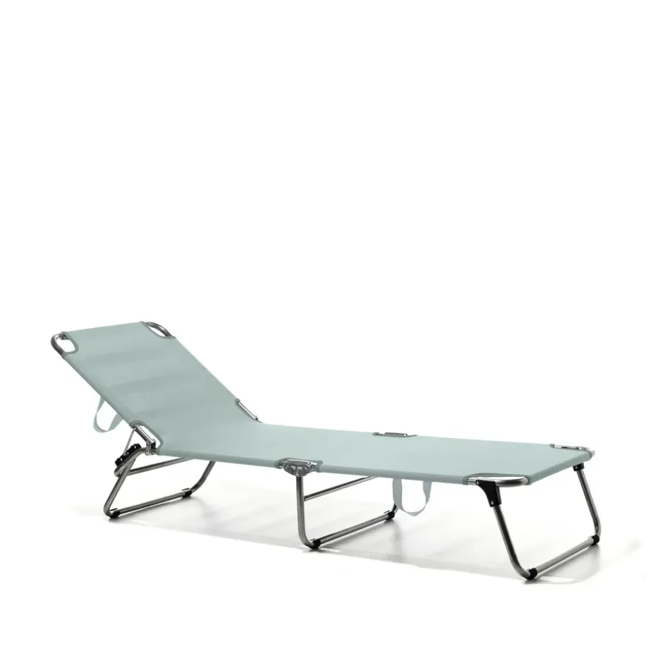 Tumbona Amigo, Tela sage green-aluminio