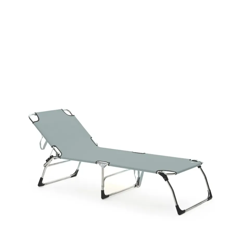 Tumbona Amigo XXL, Tela sage green, estructura de aluminio