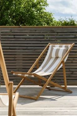 Tumbona Lyckesand, Teak-beige