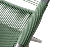 Tumbona Spaghetti con reposapiés, Sage green