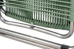 Tumbona Spaghetti con reposapiés, Sage green