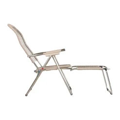 Tumbona Spaghetti con reposapiés, Taupe