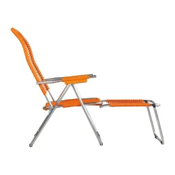 Tumbona Spaghetti con reposapiés, Orange
