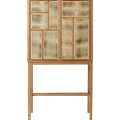 Vitrina Air, Roble, ratán