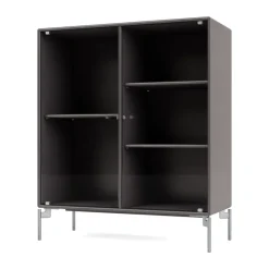 Vitrina Ripple II 69,6x82,2x30 cm, Coffee-ben chrome