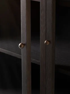 Vitrina Trace SC88 120x192x40 cm, Dark stained oak