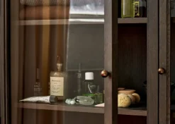 Vitrina Trace SC88 120x192x40 cm, Dark stained oak