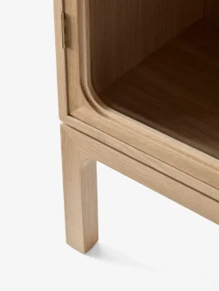 Vitrina Trace SC87 50x192x40 cm, Natural naturalal oak