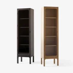 Vitrina Trace SC87 50x192x40 cm, Natural naturalal oak