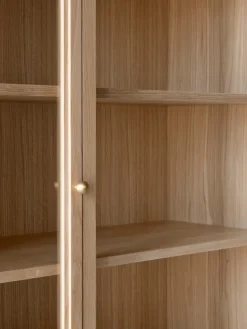 Vitrina Trace SC88 120x192x40 cm, Natural naturalal oak
